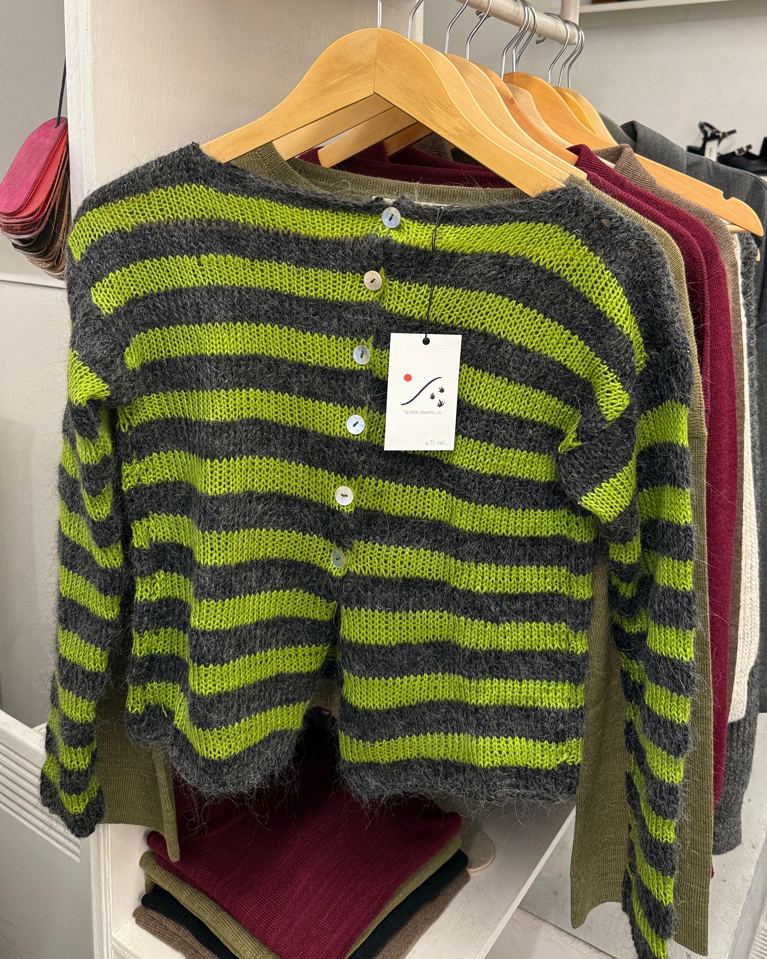 Chaleco a rayas Mohair