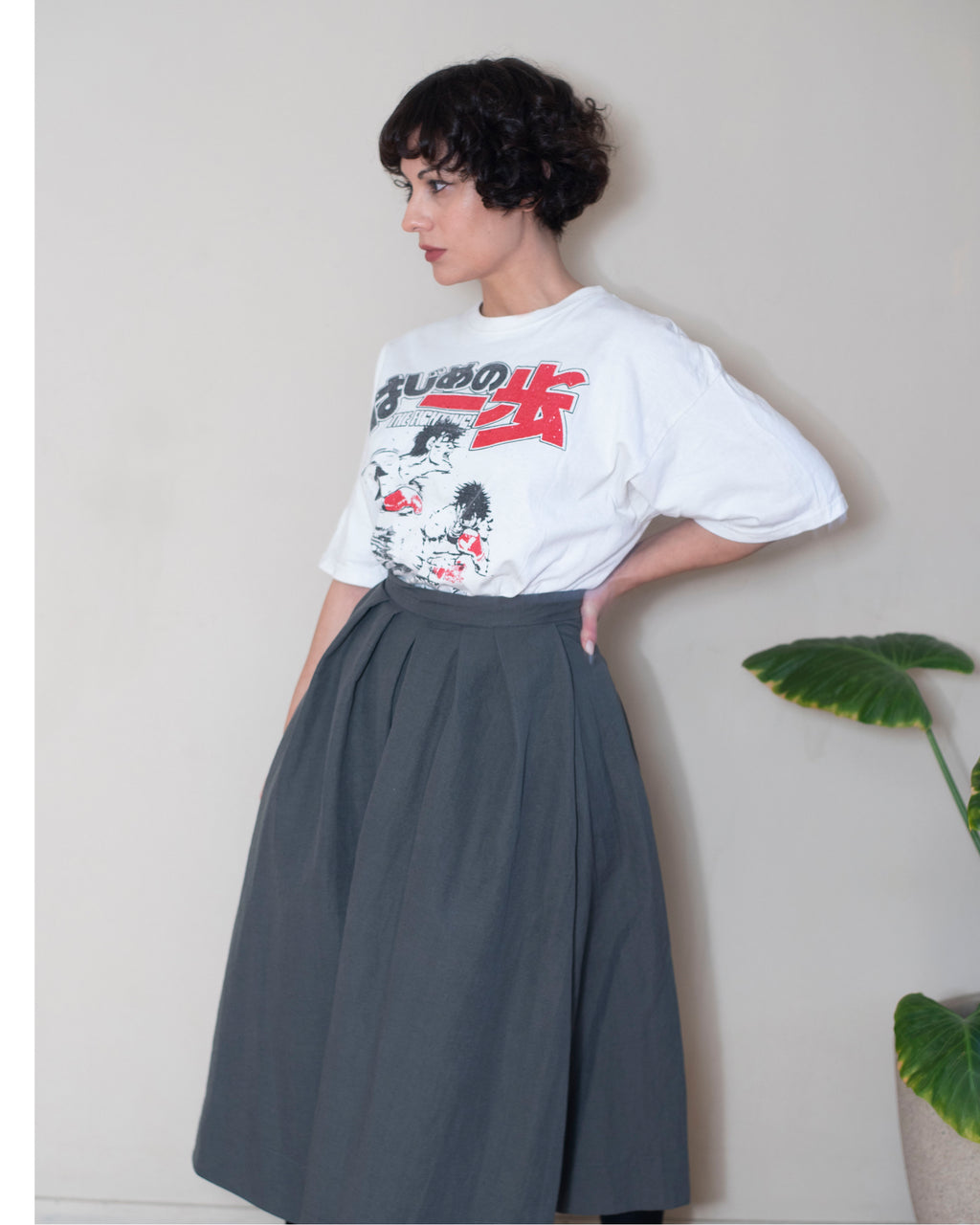 Falda plisada